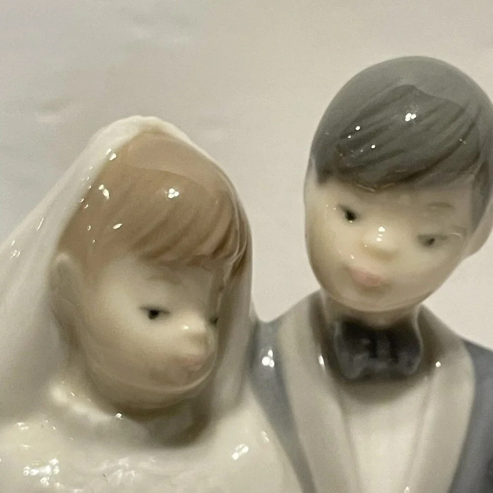 VTG Lladro Bride Groom Husband Wife Figurine 1992 Wedding Cake topper RETIRED